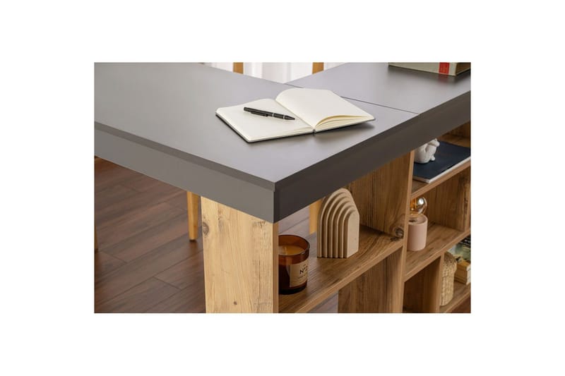 Skrivbord Regar Antracit Atlantisk Tall - Antracit Atlantisk Tall - Möbler - Hemmakontor - Skrivbord