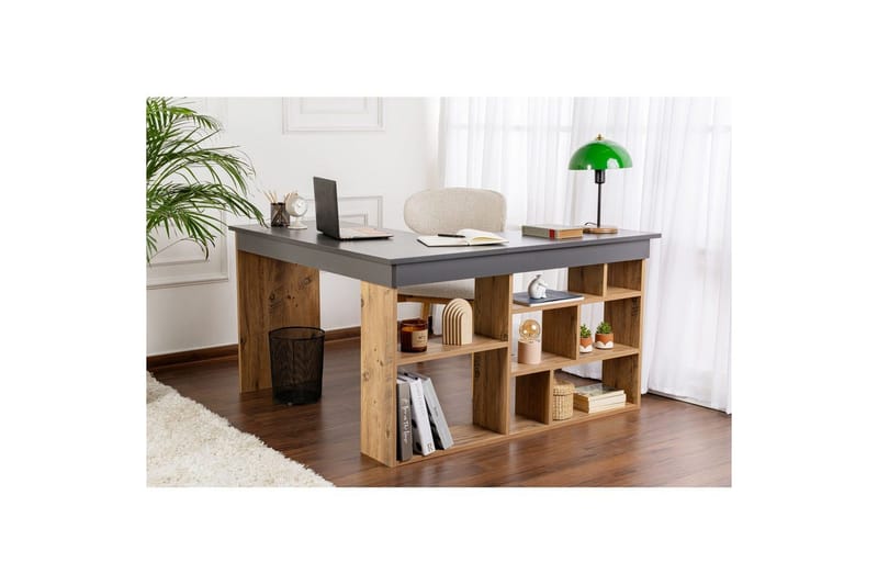 Skrivbord Regar Antracit Atlantisk Tall - Antracit Atlantisk Tall - Möbler - Hemmakontor - Skrivbord