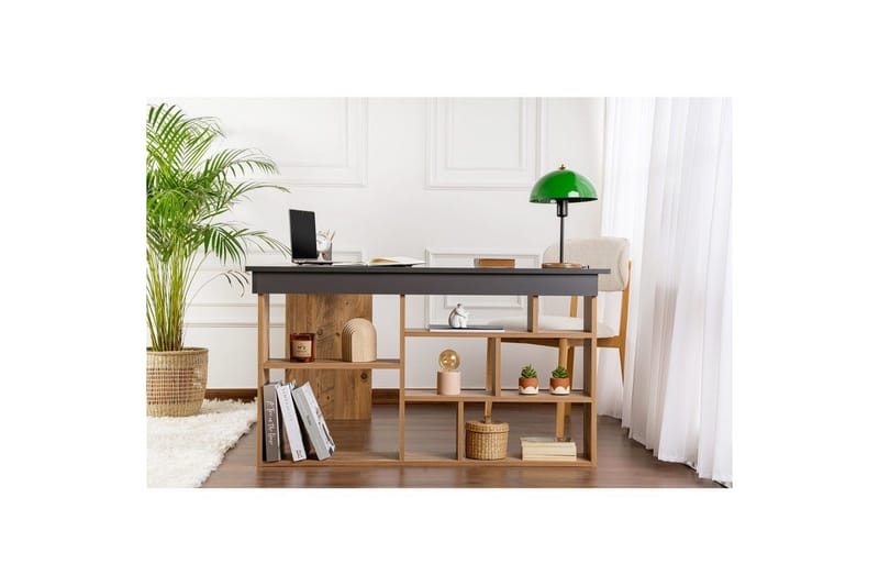 Skrivbord Regar Antracit Atlantisk Tall - Antracit Atlantisk Tall - Möbler - Hemmakontor - Skrivbord