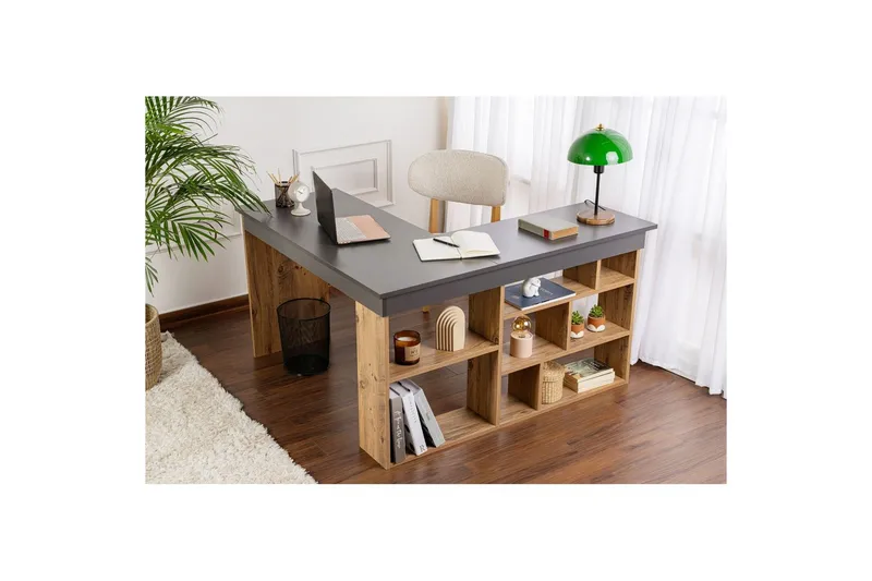 Skrivbord Regar Antracit Atlantisk Tall - Antracit Atlantisk Tall - Möbler - Hemmakontor - Skrivbord