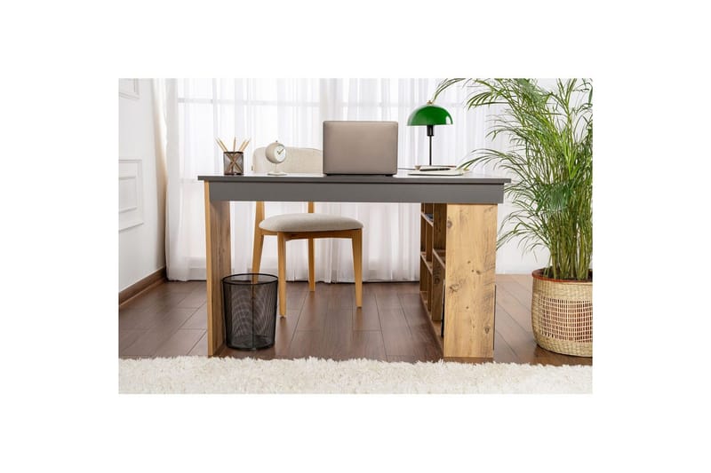 Skrivbord Regar Antracit Atlantisk Tall - Antracit Atlantisk Tall - Möbler - Hemmakontor - Skrivbord