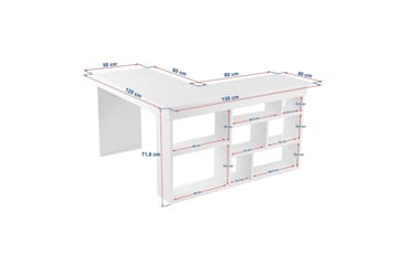 Skrivbord Regar Antracit Atlantisk Tall - Antracit Atlantisk Tall - Möbler - Hemmakontor - Skrivbord