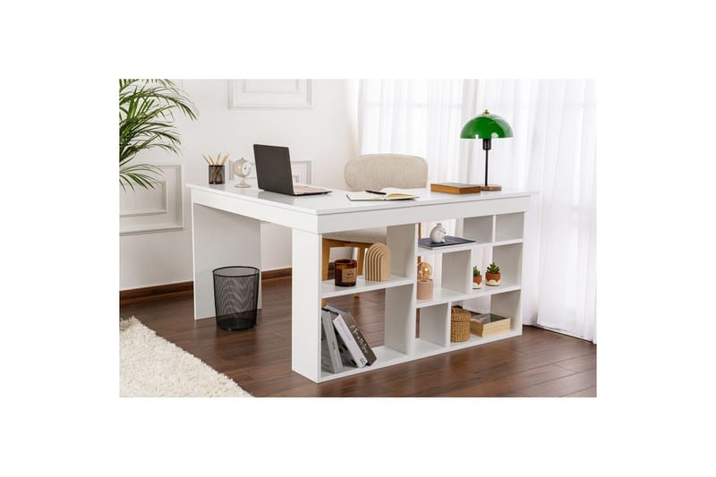 Skrivbord Regar Naturlig Vit - Naturlig Vit - Möbler - Hemmakontor - Skrivbord