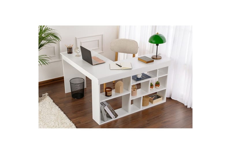 Skrivbord Regar Naturlig Vit - Naturlig Vit - Möbler - Hemmakontor - Skrivbord