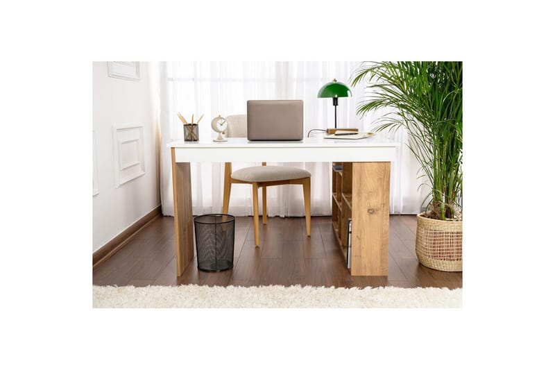 Skrivbord Regar Vit Atlantisk Furu - Vit Atlantisk Furu - Möbler - Hemmakontor - Skrivbord