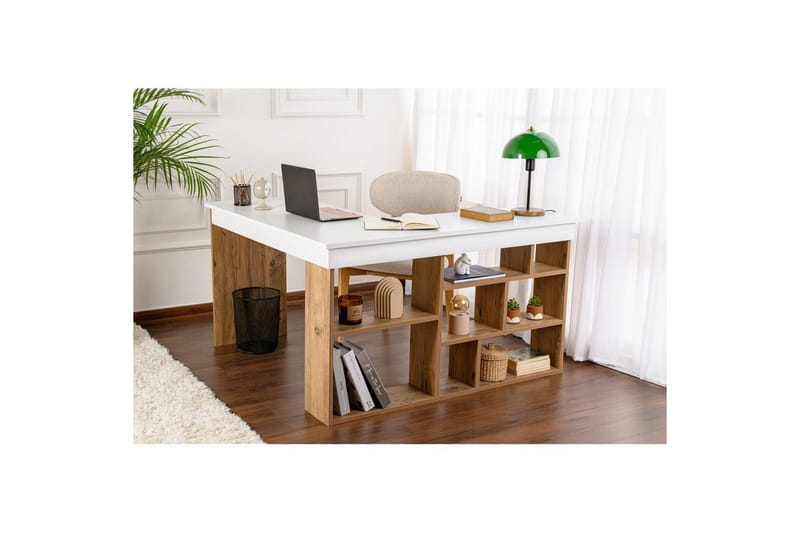 Skrivbord Regar Vit Atlantisk Furu - Vit Atlantisk Furu - Möbler - Hemmakontor - Skrivbord