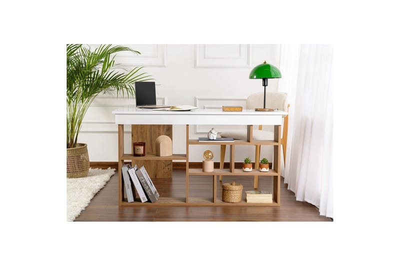 Skrivbord Regar Vit Atlantisk Furu - Vit Atlantisk Furu - Möbler - Hemmakontor - Skrivbord