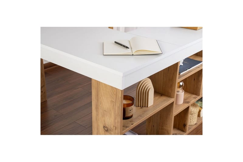 Skrivbord Regar Vit Atlantisk Furu - Vit Atlantisk Furu - Möbler - Hemmakontor - Skrivbord