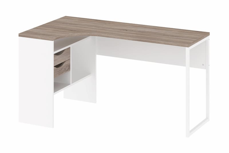 ROSKILDE Hörnskrivbord 145cm m Förvaring Lådor+Hyllor Tryffe - Möbler - Hemmakontor - Skrivbord
