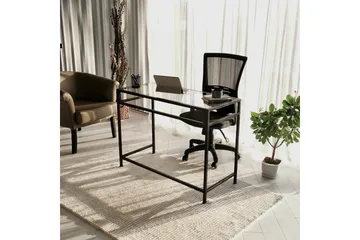 Sabani Skrivbord 100 cm - Glas/Svart - Möbler - Hemmakontor - Skrivbord