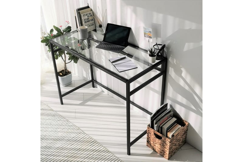 Sabani Skrivbord 100 cm - Glas/Svart - Möbler - Hemmakontor - Skrivbord
