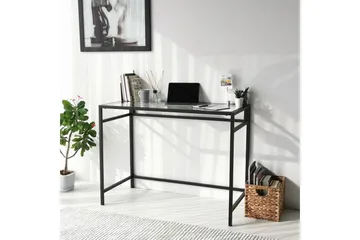 Sabani Skrivbord 100 cm - Glas/Svart - Möbler - Hemmakontor - Skrivbord