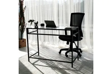 Sabani Skrivbord 100 cm - Glas/Svart - Möbler - Hemmakontor - Skrivbord