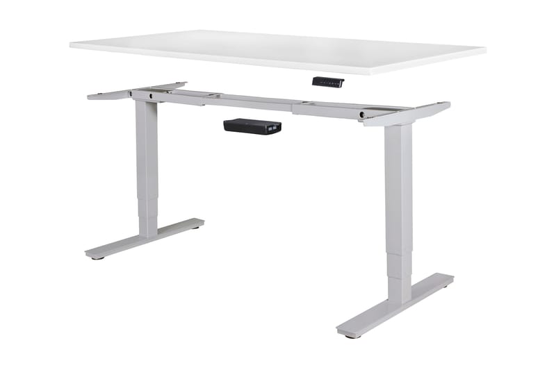 SAMM Höj- och Sänkbart Skrivbord 182 cm Silver - Möbler - Hemmakontor - Skrivbord