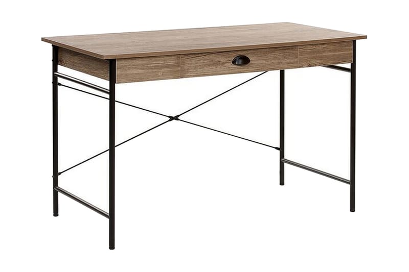 SARVIN Skrivbord 120 cm med Förvaring Låda Ljust Trä - Möbler - Hemmakontor - Skrivbord