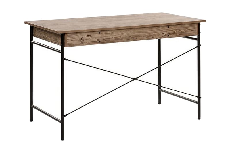 SARVIN Skrivbord 120 cm med Förvaring Låda Ljust Trä - Möbler - Hemmakontor - Skrivbord
