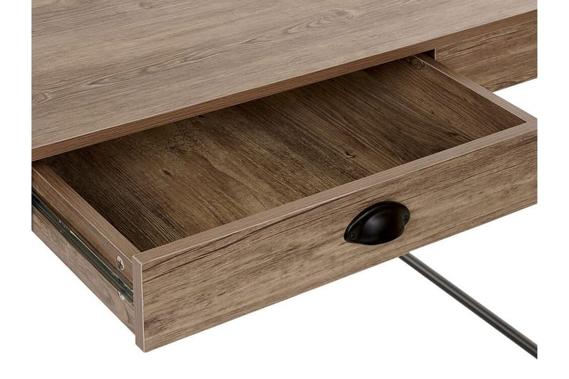 SARVIN Skrivbord 120 cm med Förvaring Låda Ljust Trä - Möbler - Hemmakontor - Skrivbord