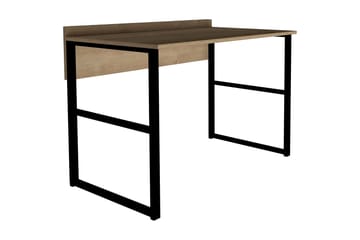 SHESHO Skrivbord 120 cm Brun/Svart