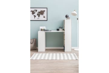 Shuping Skrivbord 120 cm med Förvaring Hyllor - Vit - Möbler - Hemmakontor - Skrivbord