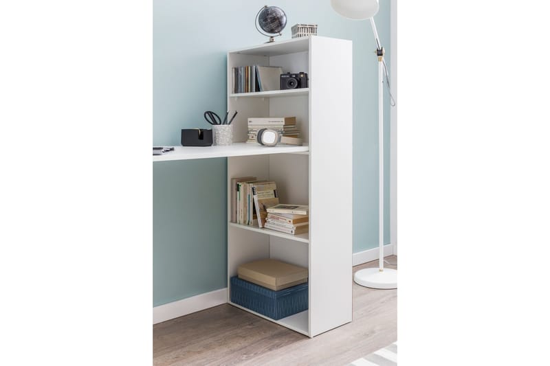Shuping Skrivbord 120 cm med Förvaring Hyllor - Vit - Möbler - Hemmakontor - Skrivbord