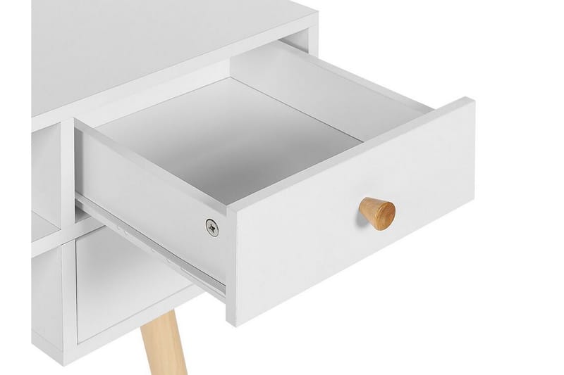 Skrivbord 110 x 55 cm vit LEVIN - Vit - Möbler - Hemmakontor - Skrivbord