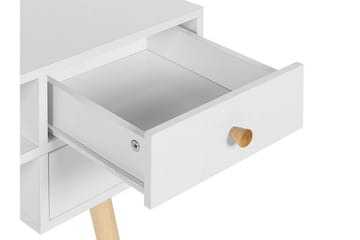 Skrivbord 110 x 55 cm vit LEVIN - Vit - Möbler - Hemmakontor - Skrivbord