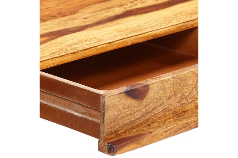 Skrivbord 115x50x85 cm massivt sheshamträ - Brun - Möbler - Hemmakontor - Skrivbord