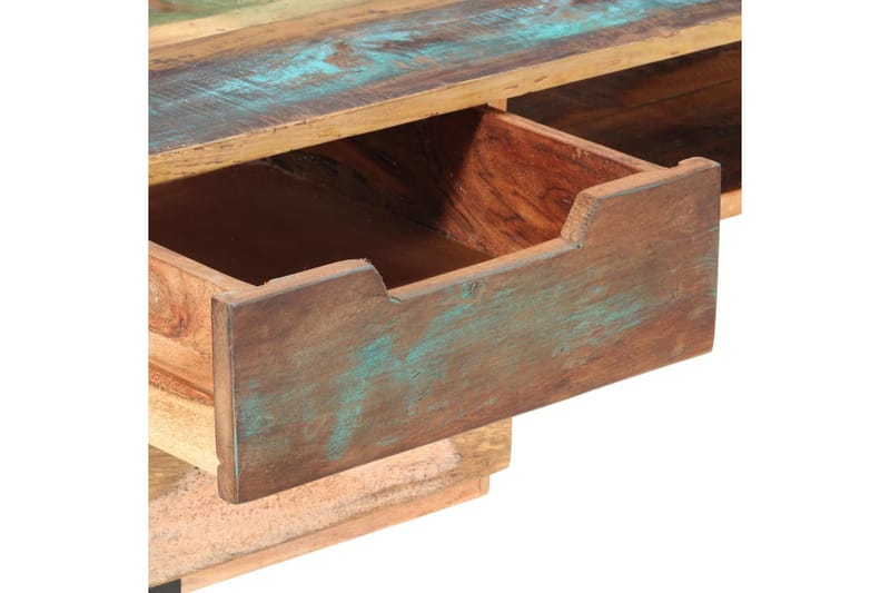 Skrivbord 118x48x75 cm massivt återvunnet trä - Flerfärgad - Skrivbord - Bord