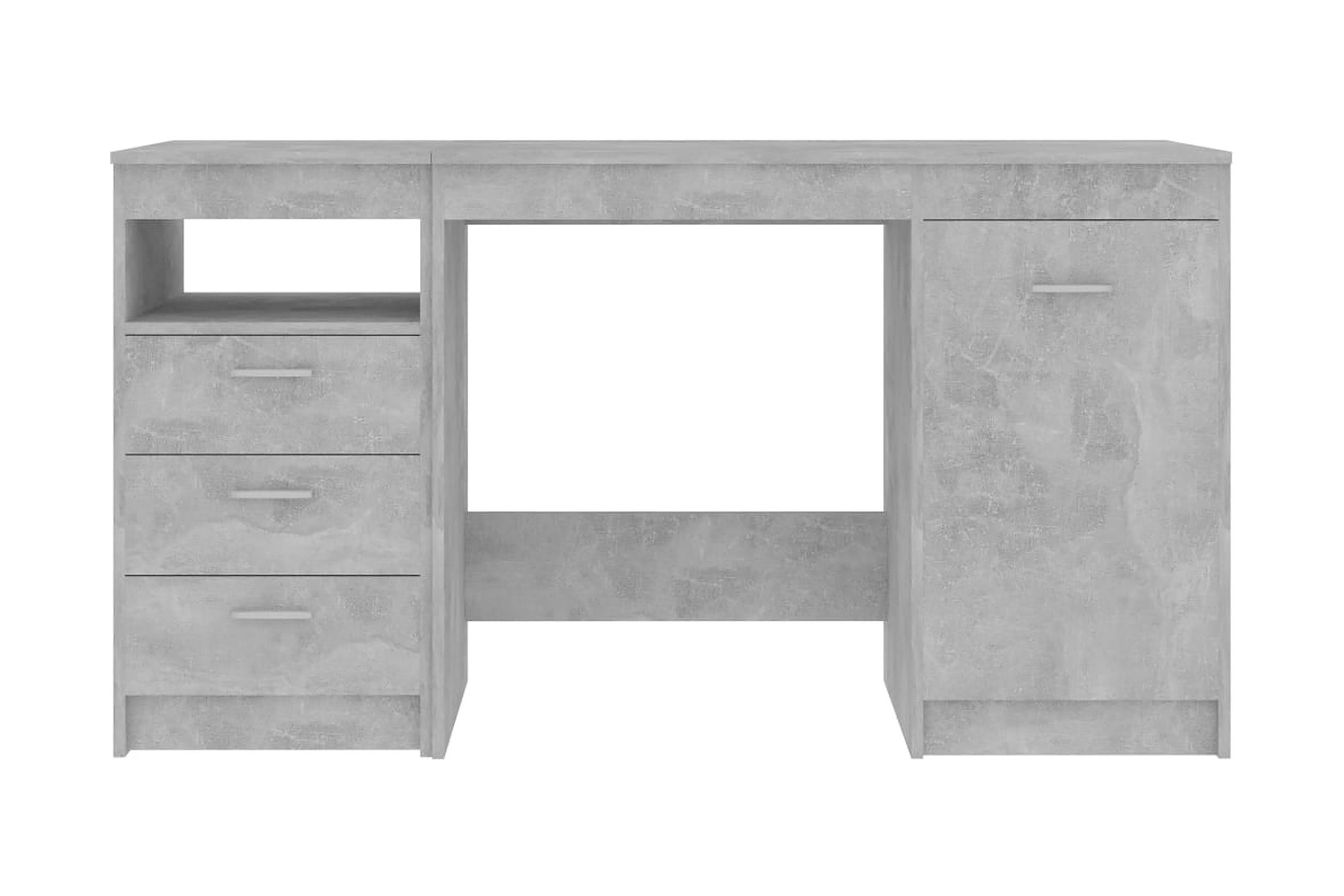 Skrivbord betonggrå 140x50x76 cm spånskiva – Grå