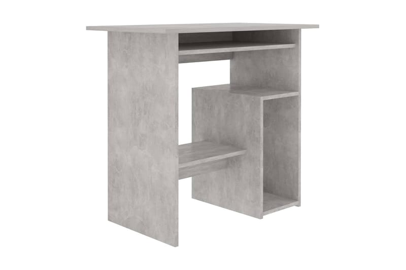 Skrivbord betonggrå 80x45x74 cm spånskiva - Grå - Skrivbord - Bord