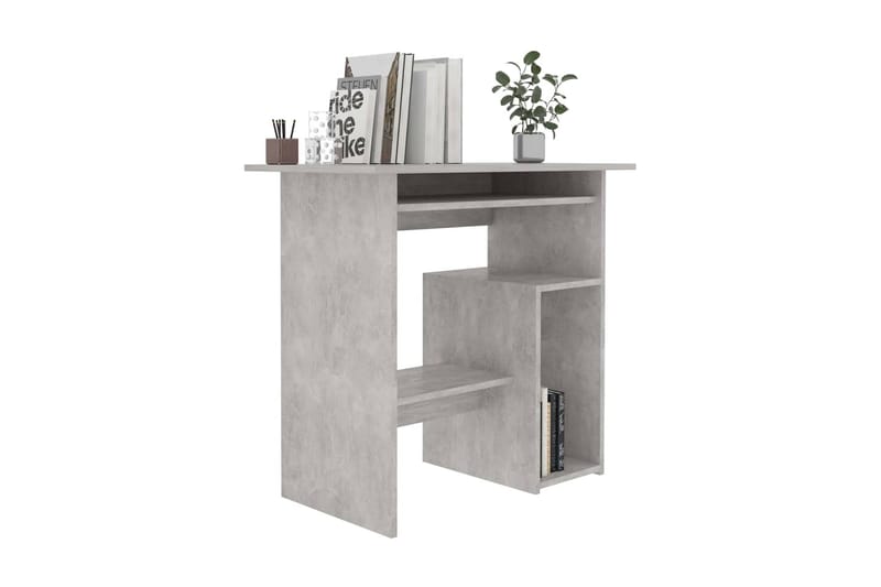 Skrivbord betonggrå 80x45x74 cm spånskiva - Grå - Möbler - Hemmakontor - Skrivbord