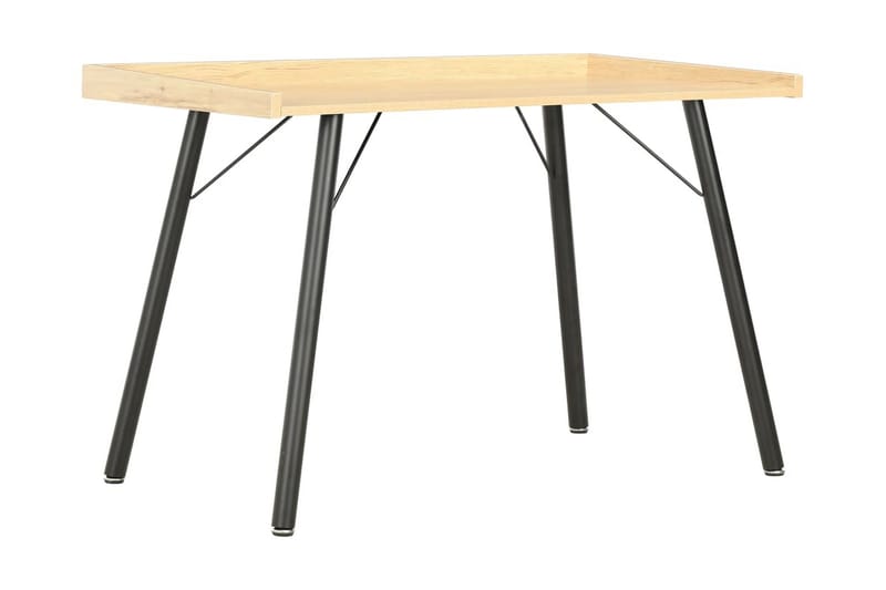 Skrivbord ek 90x50x79 cm - Svart - Möbler - Hemmakontor - Skrivbord