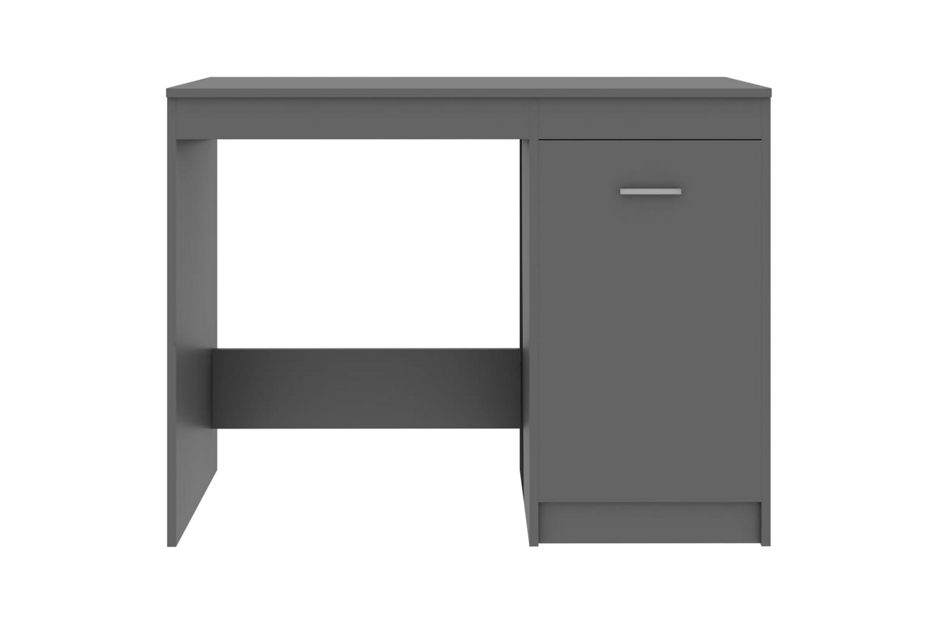 Skrivbord grå 100x50x76 cm spånskiva – Grå