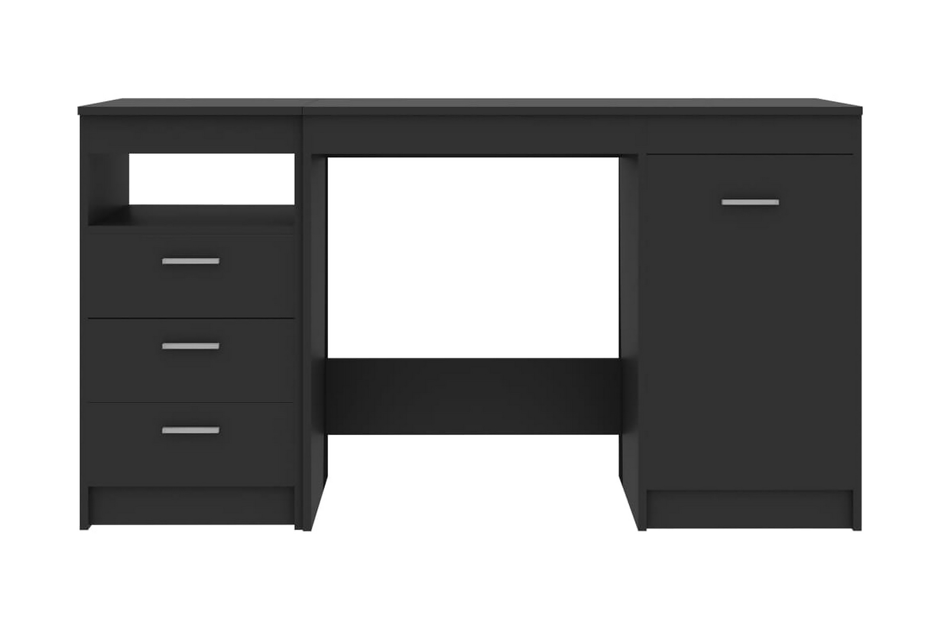 Skrivbord grå 140x50x76 cm spånskiva – Grå