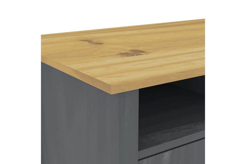 Skrivbord Hill Range grå 150x50x74 cm massiv furu - Grå - Skrivbord - Bord