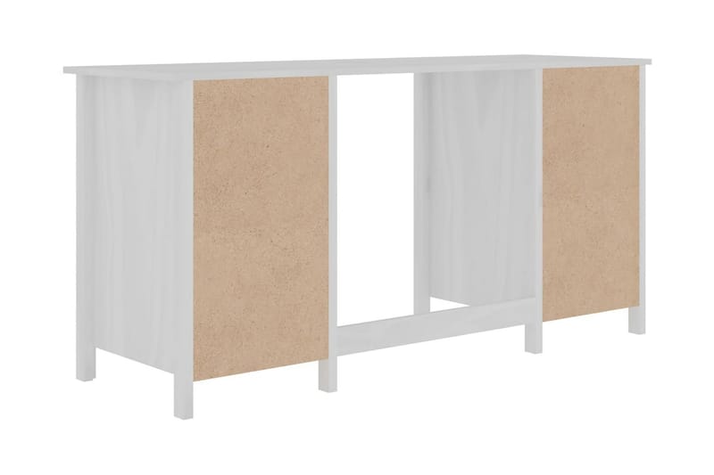 Skrivbord Hill Range vit 150x50x74 cm massiv furu - Vit - Möbler - Hemmakontor - Skrivbord