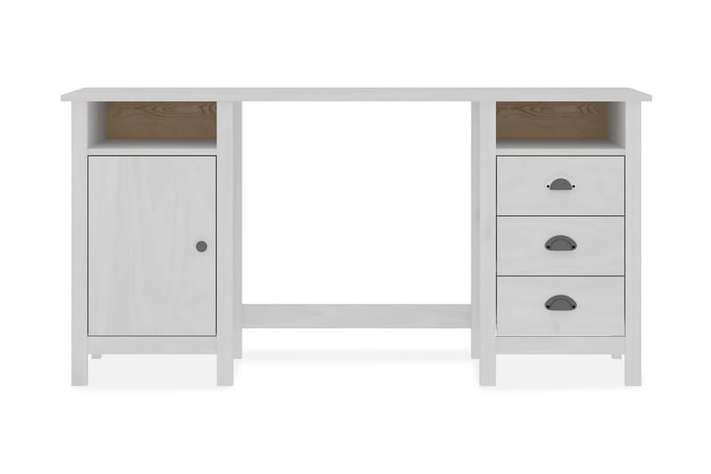 Skrivbord Hill Range vit 150x50x74 cm massiv furu - Vit - Möbler - Hemmakontor - Skrivbord