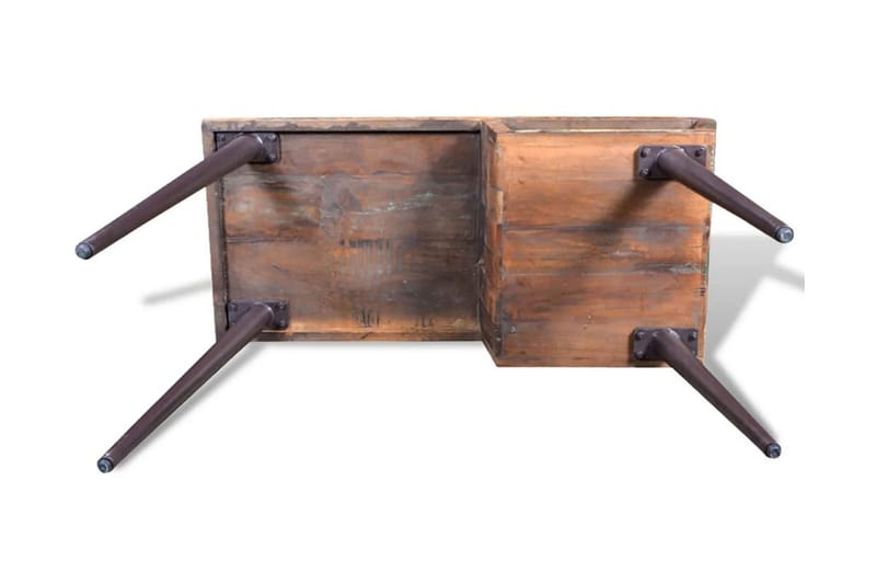 Skrivbord i återvunnet trä med järnben - Flerfärgad - Möbler - Hemmakontor - Skrivbord