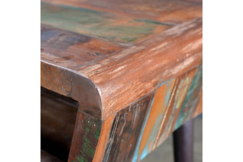 Skrivbord i återvunnet trä med järnben - Flerfärgad - Skrivbord - Bord