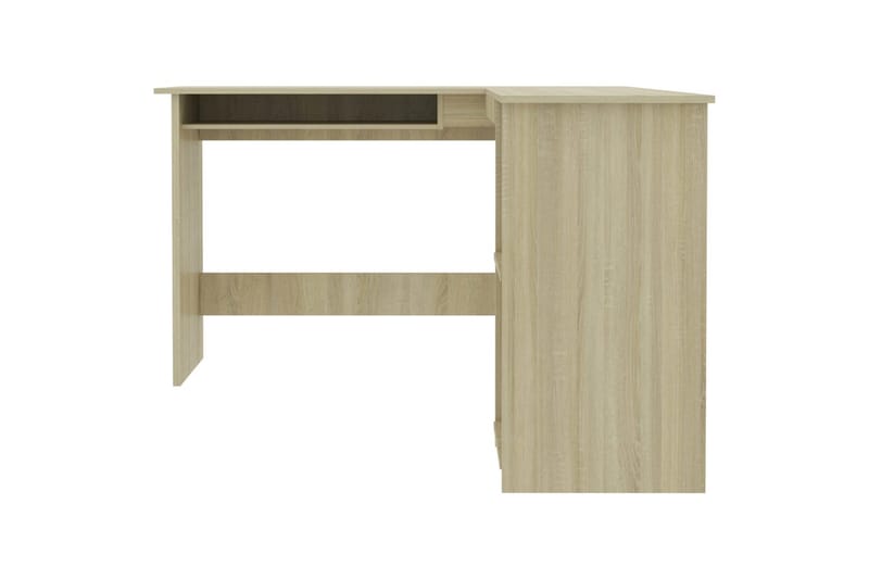 Skrivbord L-format sonoma-ek 120x140x75 cm spånskiva - Brun - Möbler - Hemmakontor - Skrivbord
