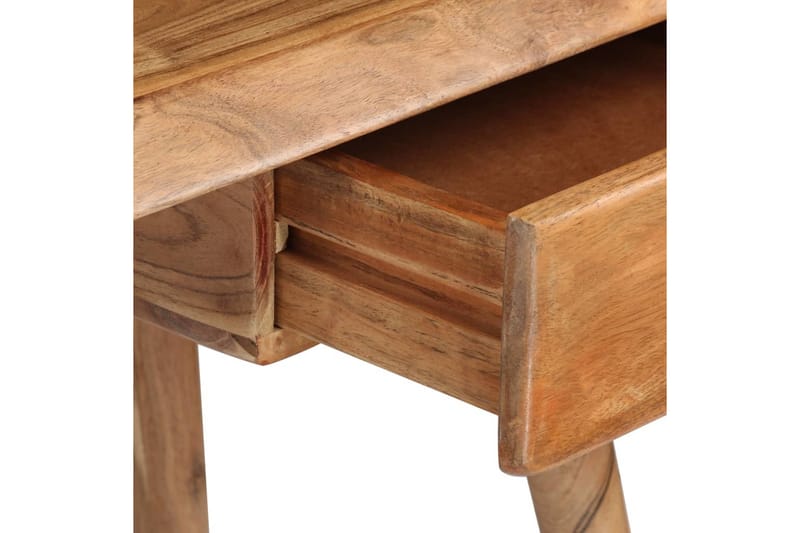 Skrivbord massivt akaciaträ 110x50x76 cm - Brun - Skrivbord - Bord