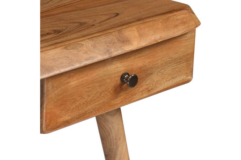 Skrivbord massivt akaciaträ 110x50x76 cm - Brun - Möbler - Hemmakontor - Skrivbord