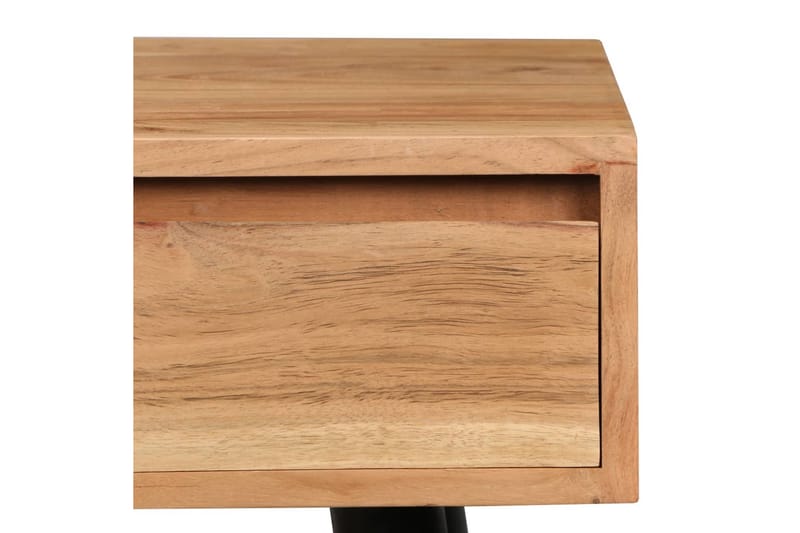Skrivbord massivt akaciaträ 118x45x76 cm - Brun - Skrivbord - Bord