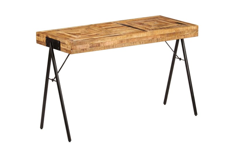 Skrivbord massivt mangoträ 118x50x75 cm - Brun - Skrivbord - Bord