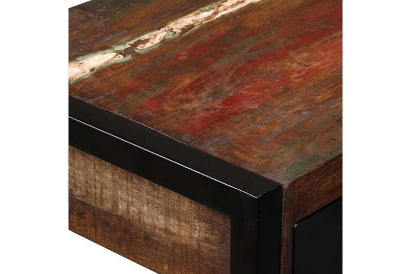 Skrivbord med 2 lådor massivt återvunnet trä 120x50x76 cm - Flerfärgad - Möbler - Hemmakontor - Skrivbord