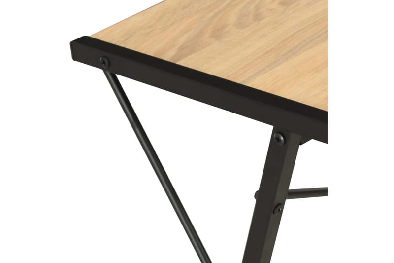 Skrivbord med hylla svart och ek 116x50x93 cm - Svart - Skrivbord - Bord