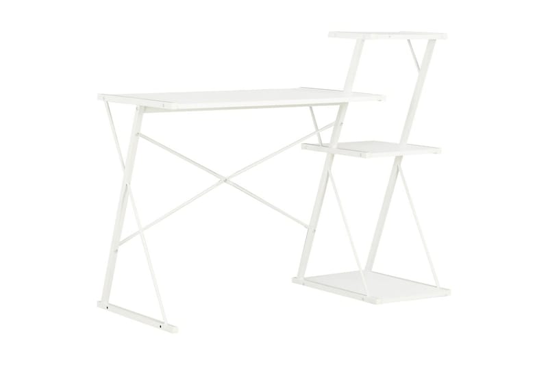 Skrivbord med hylla vit 116x50x93 cm - Vit - Möbler - Hemmakontor - Skrivbord