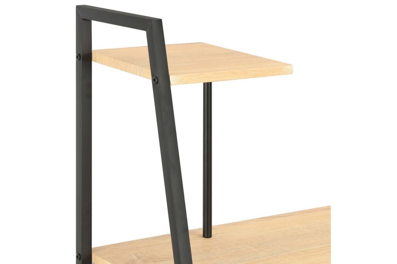 Skrivbord med hyllenhet svart och ek 102x50x117 cm - Svart - Möbler - Hemmakontor - Skrivbord