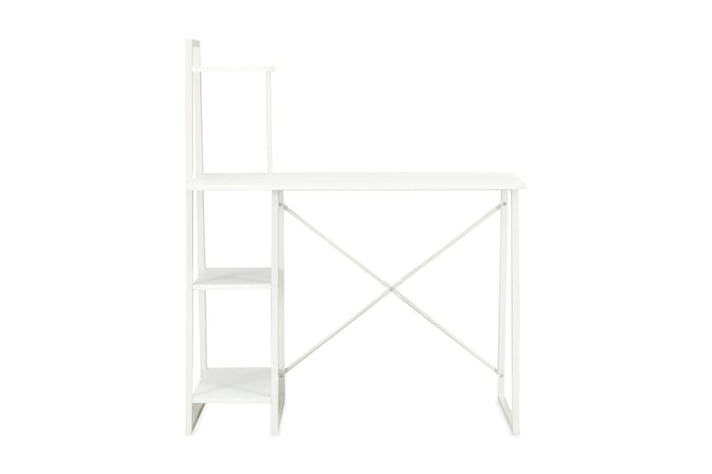 Skrivbord med hyllenhet vit 102x50x117 cm - Vit - Möbler - Hemmakontor - Skrivbord
