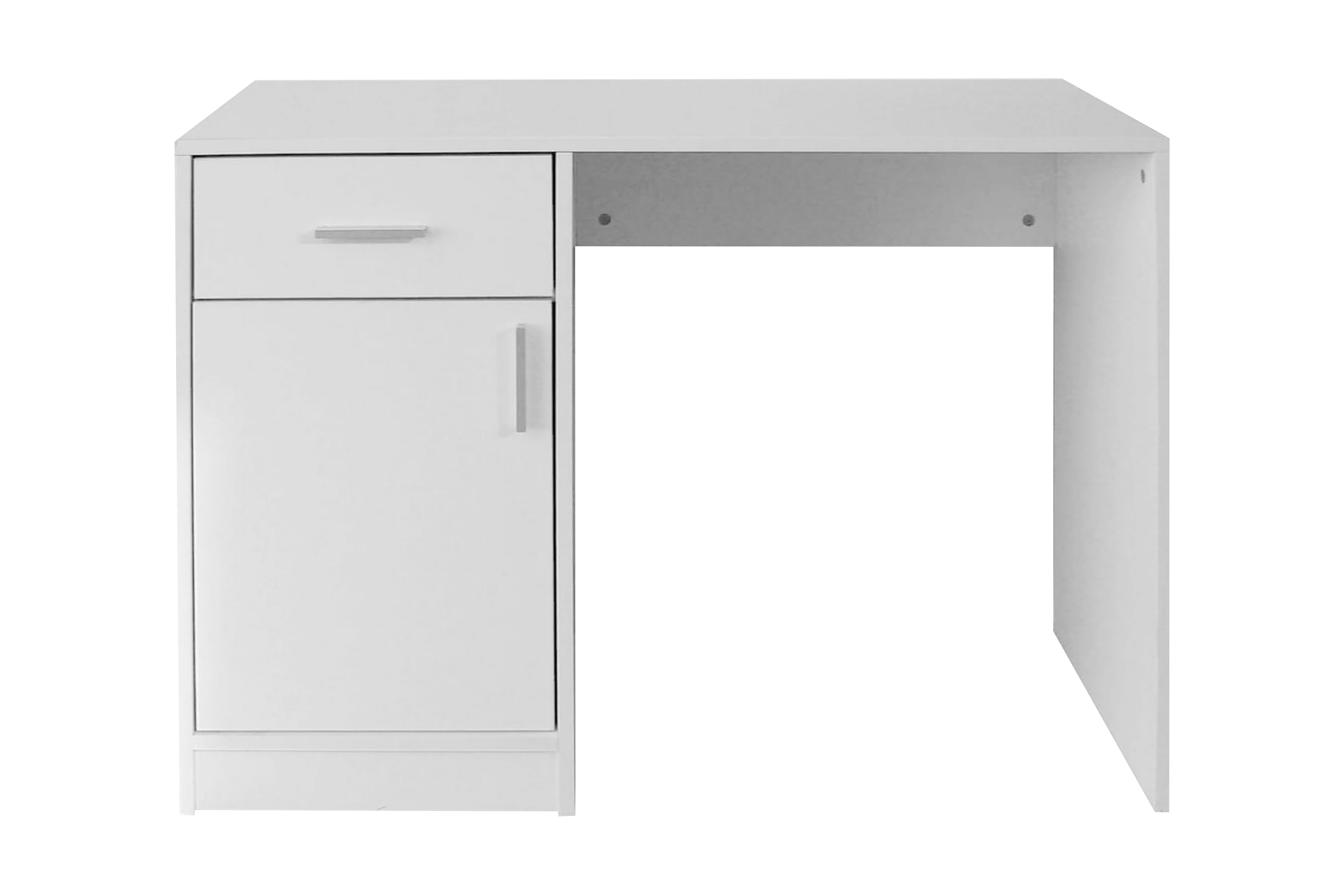 Skrivbord med låda och skåp vit 100x40x73 cm – Vit